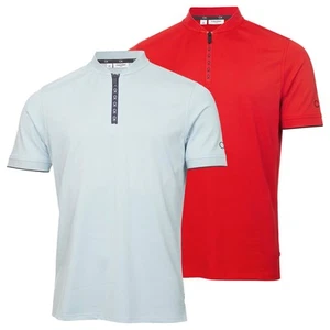 Calvin Klein Mens Del Monte Planet Light Wicking Golf Polo Shirt 38% OFF RRP - Picture 1 of 17