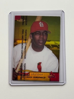 1999 Topps Finest Gold Refractor /100 Edgar Renteria #218 - Image 1 of 4