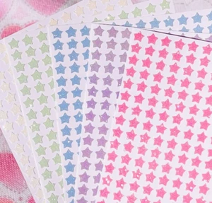 ¡Pegatinas estrellas brillantes! - 1/4" a 2 pulgadas - ¡Elige un tamaño y color! - Imagen 1 de 6