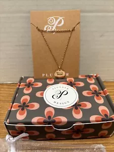 Plunder Design Fashion Trend Jewelry Be Brave AntiqueGold Atlas Pendant Necklace - Picture 1 of 2