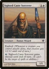 Magic MTG Tradingcard Shards of Alara 2008 4x Sighted-Caste Sorcerer 26/249