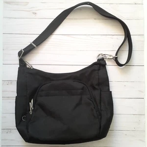Travelon Anti-Theft Classic Crossbody Bucket Bag in Black - Picture 1 of 15