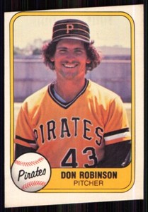 1981 Fleer Don Robinson Pittsburgh Pirates #366