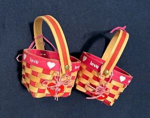 2 - Sweet & Sturdy Little Mother's Day Wood Woven Gifting Baskets! - Picture 1 of 3