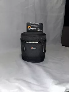 New Lowepro Lens Case 9X9cm, Black For Camera Lenses & Belt Loop. - Picture 1 of 3
