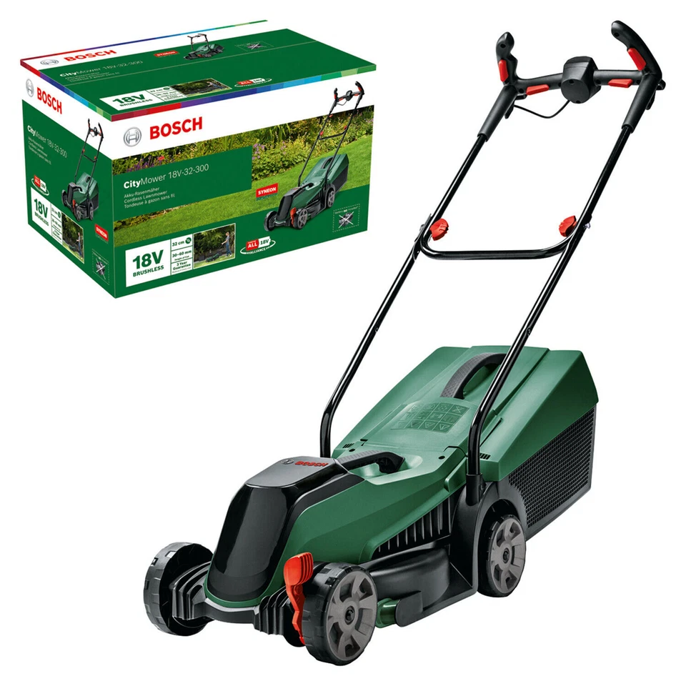 Bosch CityMower 18V-32-300 Lawn mower cordless 18 V - Green (06008B9A08)