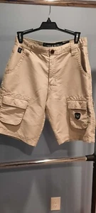 jnco shorts Boys Dragon Y2k Tan Shorts Skate Lightweight Vintage Cargo - Picture 1 of 13
