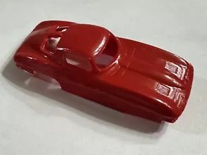 '63 Corvette Red Plastic Body (Body Only) for Thunderjet 500 - NEW - Picture 1 of 3
