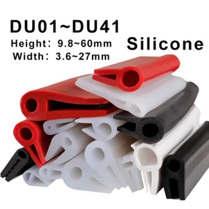 U Type Silicone Rubber Sealing Strip 9.8 mm~60 mm Window Oven Door Seal Gasket - Picture 1 of 42