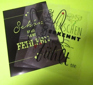 LED Light Box Deko Folien 3er Set 21 cm x 29,5 cm NEU OVP - Bild 1 von 5