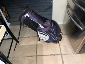 Callaway Lightweight Golf Carry Bag - Blue Barely Used 7 Way W/Cover - Picture 1 of 18