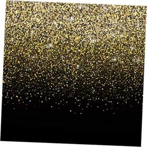 Black and Gold Photo Booth Backdrop - Perfect Party Decoration for Graduation, - Picture 1 of 7
