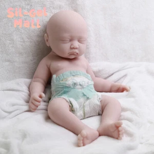 17.7" Reborn Baby Dolls Realistic Newborn Girl Toddler Full Body Soft Silicone - Picture 1 of 11
