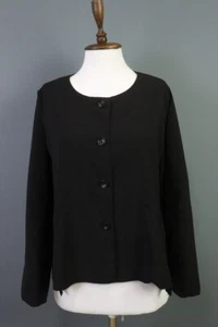 OSKA Black Lightweight Blazer Cardigan Sweater Size 2 - Picture 1 of 24