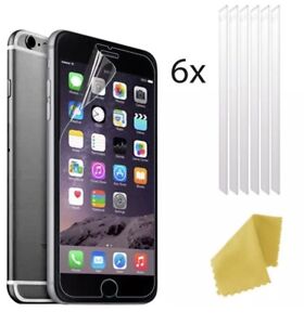 6 X Clear Plastic Screen Guard LCD Protector Film Layer For Apple iPhone 8