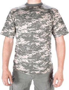 Mil-Tec 100% Cotton ACU Short Sleeve Retro Camouflage T-Shirt Size S - 3XL - Picture 1 of 3
