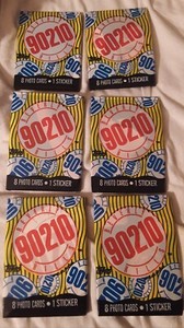 6-1991, 90210, Trading Cards, 8 Photo Cards, 1 Sticker Pack, New