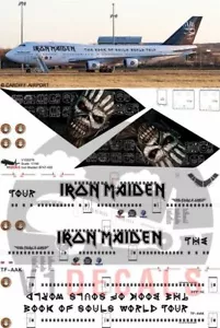 V1 Decals Boeing 747-400 Iron Maiden for 1/144 Revell Model Airplane Kit - Bild 1 von 8