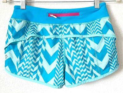 Pantalones Cortos Ivivva Lululemon Niñas Acelerar Talla 14 Azul Correr Correr Atlético Forrado Foto 1 de 4