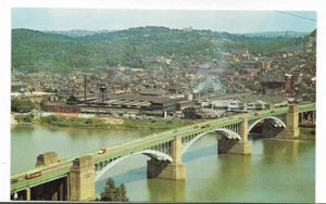 WASHINGTON ÜBERQUERUNGSBRÜCKE ~ PITTSBURGH PA ÜBER DEN ALLEGHENY RIVER - Bild 1 von 1