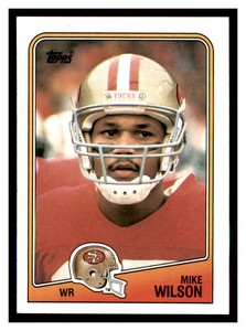 1988 Topps #44 MIKE WILSON RC San Francisco 49ers