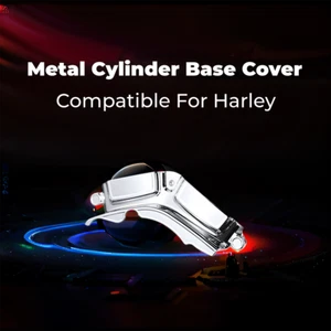 Chrome Metal Cylinder Base Cover For Harley Touring Softail FXBB 2018-2023 - Picture 1 of 8