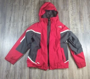 North Face Jacket Boys Large Long Sleeve Full Zip Pockets Hooded 14-16 HyVent - Picture 1 of 24
