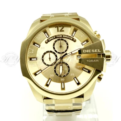 Diesel DZ4360 Mega Chief Chronograph Champagne Stainless Steel Men's Watch - image 1 of 4