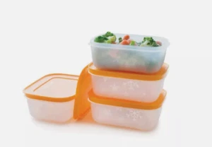 Tupperware Freezer Keeper Papaya Storage Freezer Mate FreezerKeeper 450 ml New - Picture 1 of 3