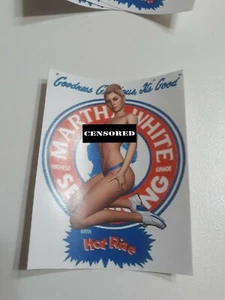 Nude Art Vinyl Sticker Martha White 5"× 3" On White Vinyl Sexy Sticker - Picture 1 of 2