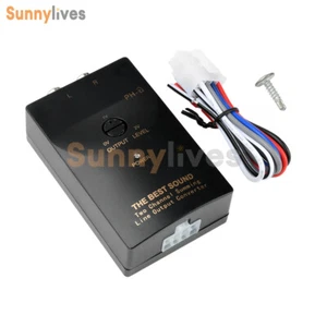 Audio High to Low Level Car Speaker RCA-Amplifier Line Output Converter Adapter - Picture 1 of 22