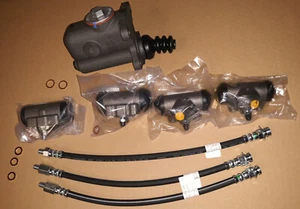 1955 THUNDERBIRD BRAKE MASTER CYLINDER, WHEEL CYLINDER & HOSE KIT - Picture 1 of 1