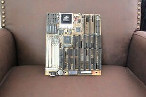 Vintage intel Motherboard  w0090690 w/ Intel I486 DXZ Socket 4 Micronics ISSI