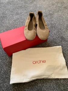 Arche Laius Nubuck Grigio Beige Size 36 100% Latex - Picture 1 of 5