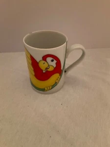 Fitz and Floyd “Parrot in ring” logo decorative coffee mug - Picture 1 of 4