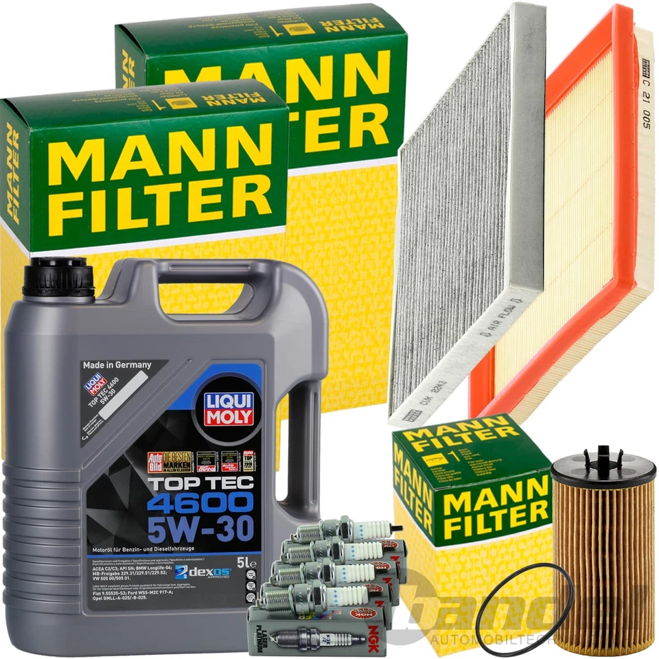 MANN-FILTER Ölfilter mit Dichtungen (HU 612/2 x)