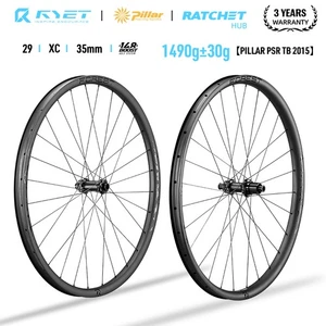 Ruote mountain bike carbonio 29 pollici 36T mozzo a cricchetto tubeless asimmetrico simmetrico - Foto 1 di 25