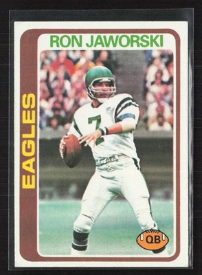1978 Topps #449 Ron Jaworski - NM/MT+ Set Break! - Image 1 of 2