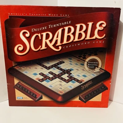Deluxe Turntable Scrabble Board Game Parker Brothers 2001, Pre-owned, Complete - Image 1 of 4