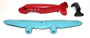 Wyandotte Marx Pressed Steel 2 Prop C47 Airplane 13" WS 30s 40s Restored READ - Picture 1 of 3