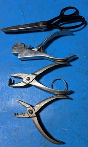 Antique Rare mcbee railroad ticket punch, Sargent staple remover, Wiss scissor, - Picture 1 of 9