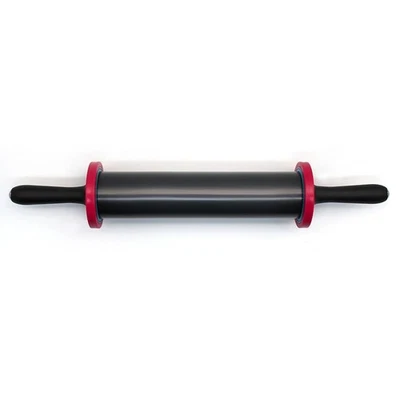 Rolling Pin with Thickness Rings Guide Stainless Steel Pins Pizza Roller - Image 1 of 4