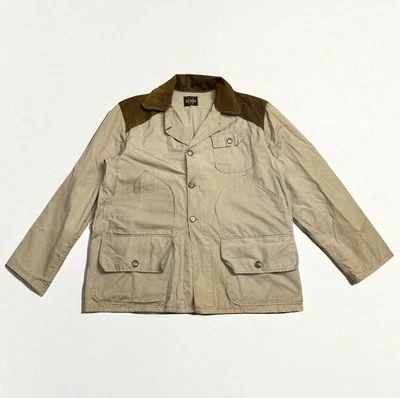 Chaqueta de Caza Saftbak De Colección Marrón Tostado Algodón Bolsa de Juego Hecha en EE. UU. Caza Talla L Foto 1 de 4