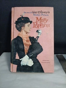Vintage 1964 The Story of Walt Disney's Motion Pic Mary Poppins Hardcover Book - Picture 1 of 7