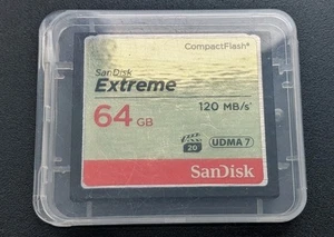 SanDisk 64GB Extreme Compact Flash (CF) Card 120MB/s - Photo 1 sur 1