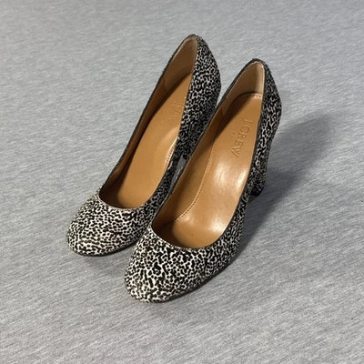 J. Crew Calf Hair Leopard Print Pumps size 6.5 - Image 1 of 4