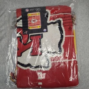 Kansas City Chiefs DECKE ÜBERWURF GOBELIN NFL FOOTBALL 36x46 Neu im Paket - Bild 1 von 6