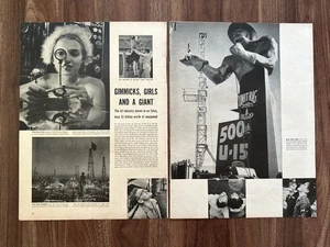1950s Tulsa Oklahoma International Petroleum Exposition Golden Driller Article - Picture 1 of 4