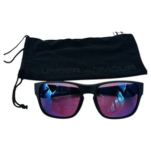 Under Armour Pulse Sunglasses Matte Black Frame - Brown Lenses - w bag - Picture 1 of 7