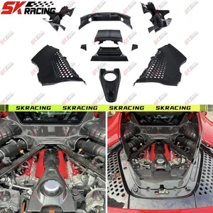 Dry Carbon Fiber Rear Engine Inner Cover Protector Kit For Ferrari SF90 Stradale - Picture 1 of 17